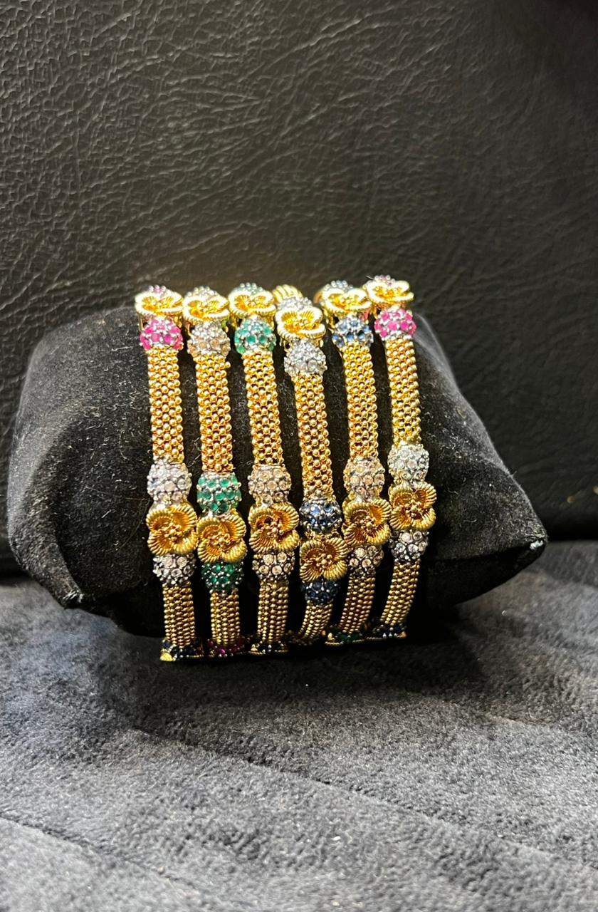 Elegant Floral Bangals