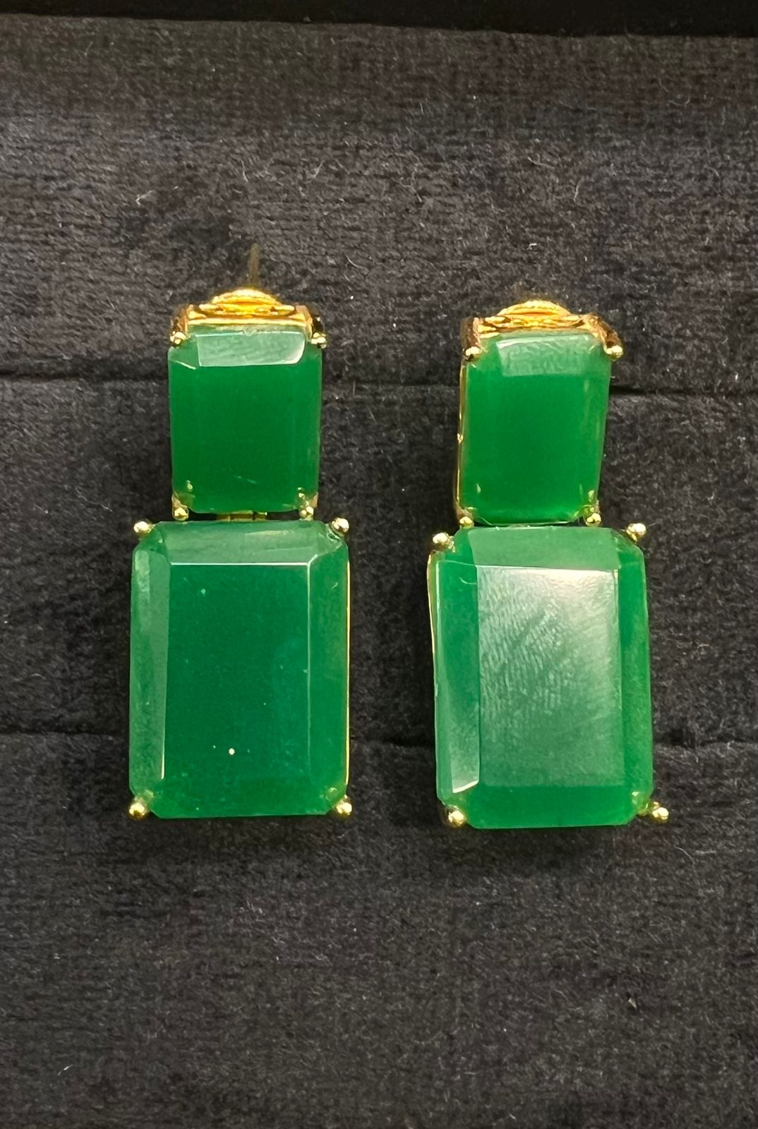 Green Stone Earrings
