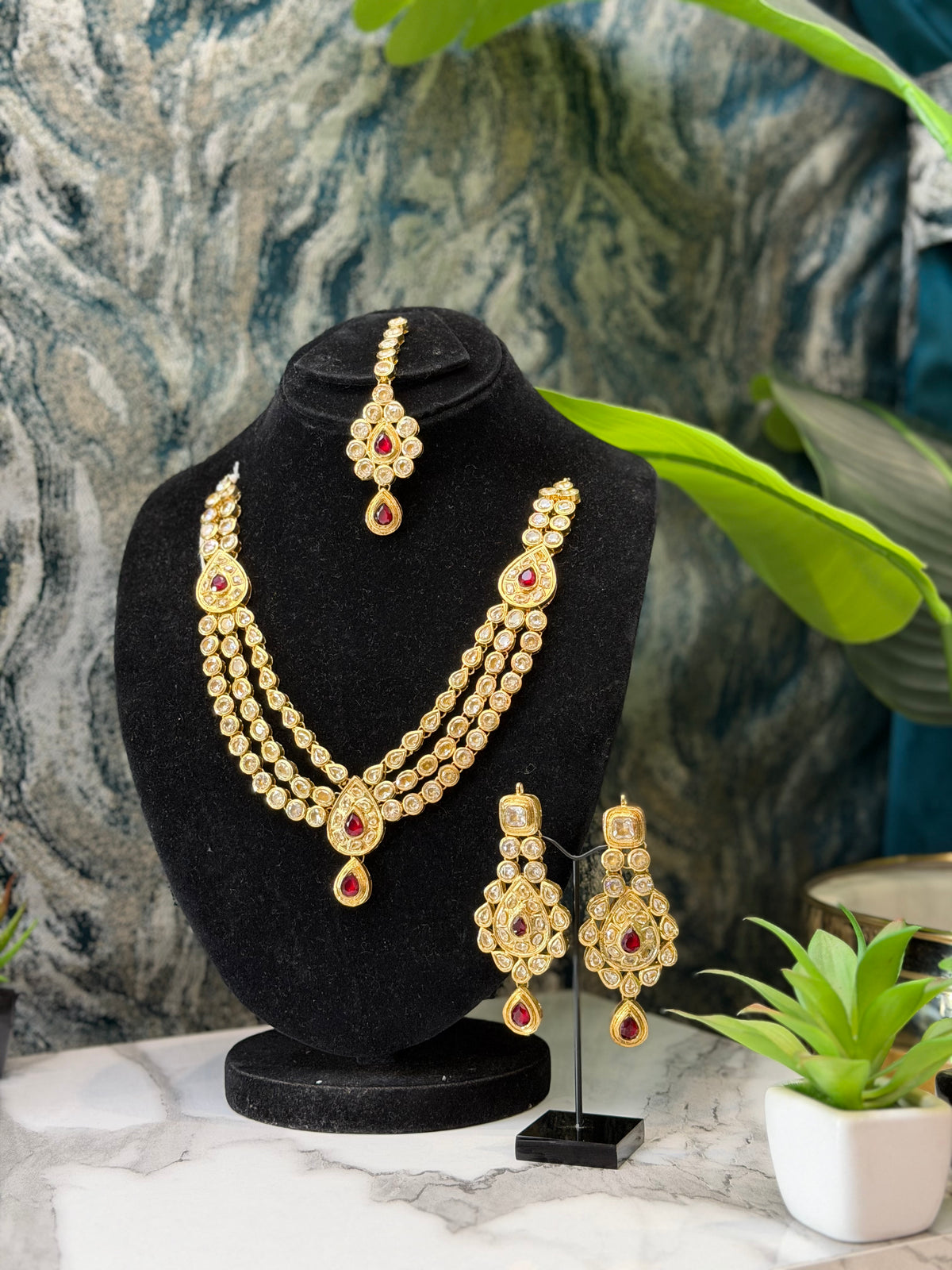 Heritage kundan bridal set