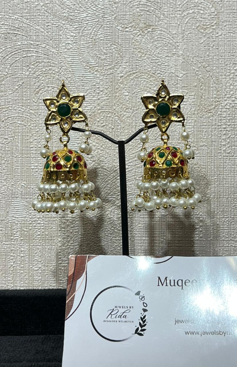 Handmade Kundan Earrings