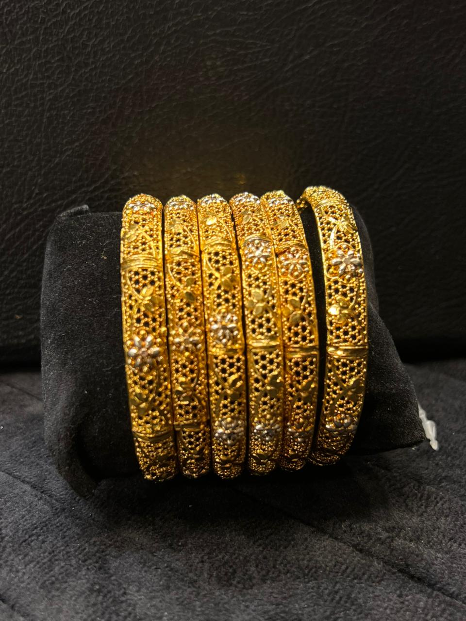 Gold Polished Bangals