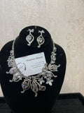 Luxury Silver Wedding Jewelry Set