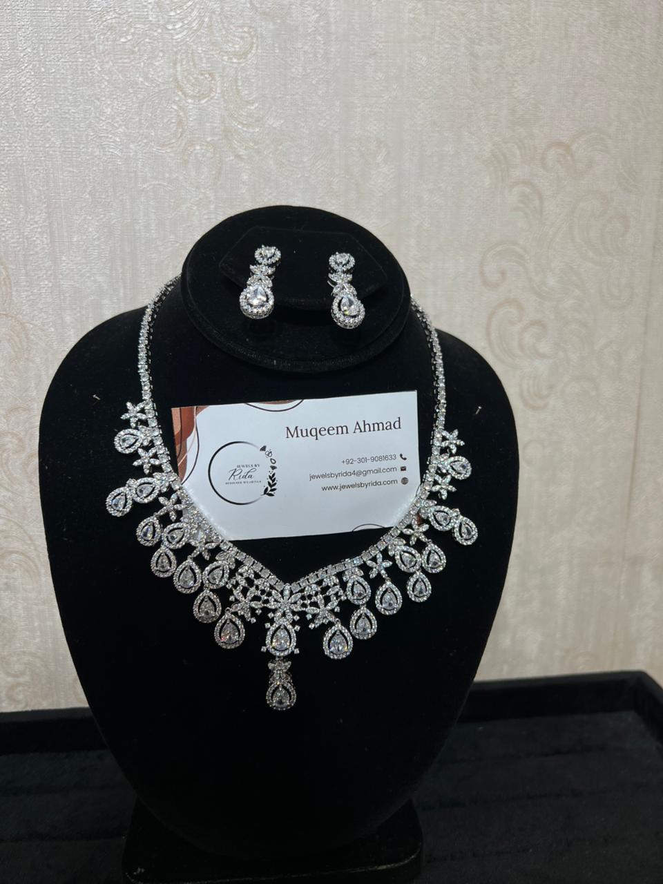Ethnic Silver Bridal Jewelry Set