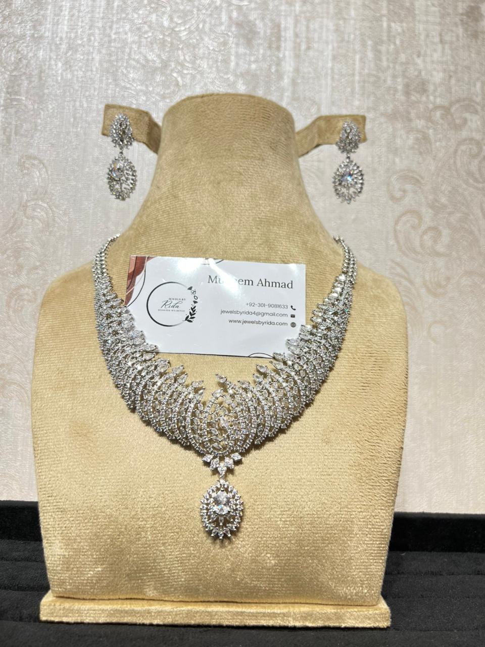 Elegant Silver Bridal Set
