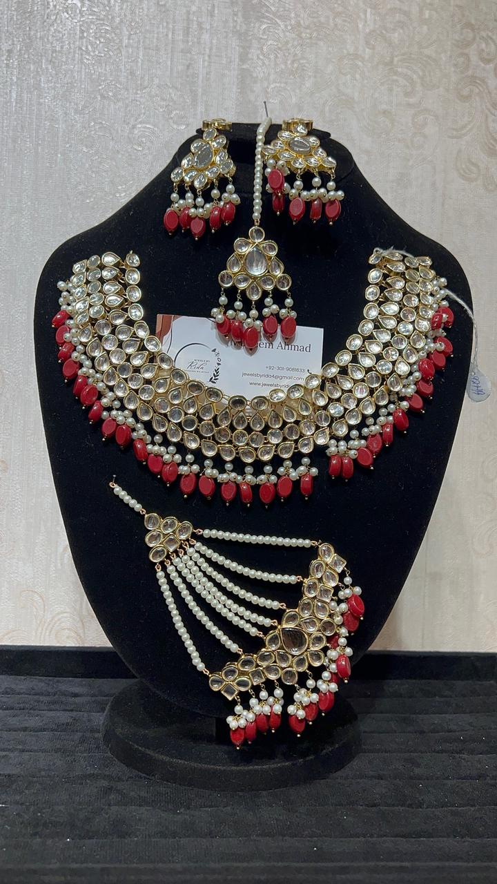 Premium Bridal Kundan Jewelry Set
