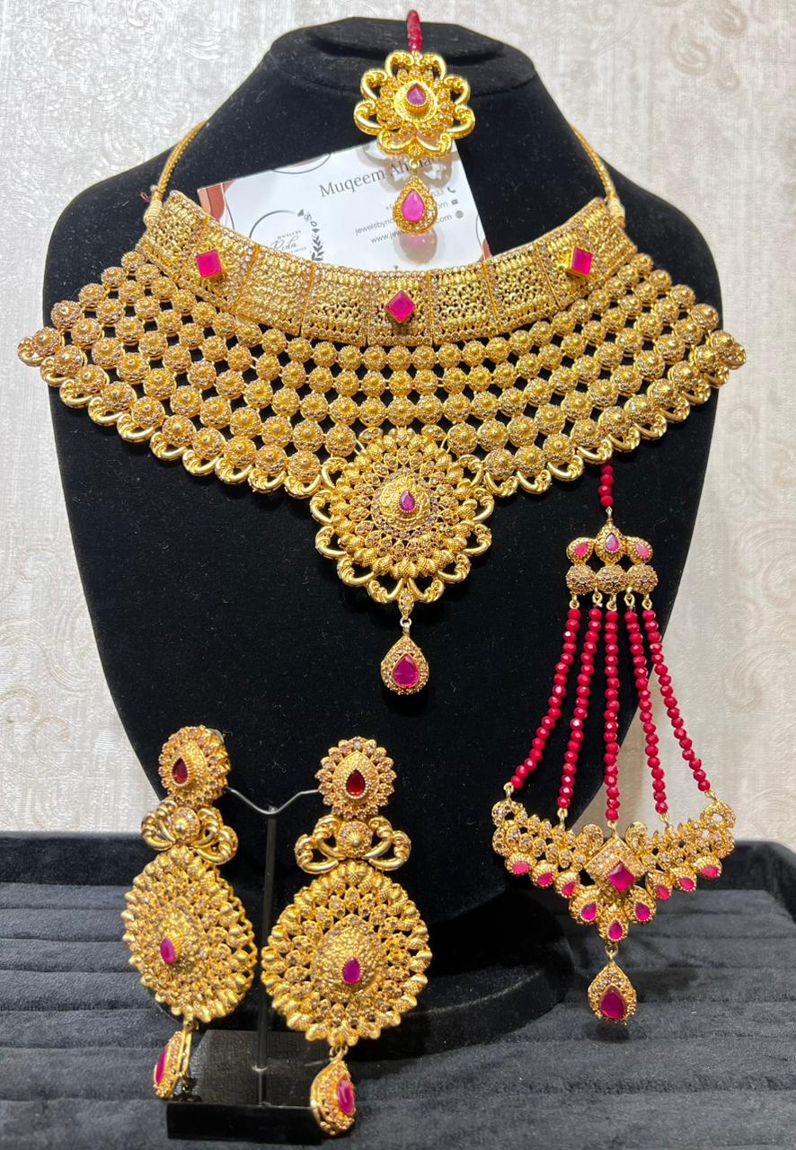 Classic Red Bridal Jewellery Set
