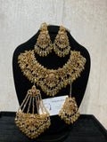 Royal Style Crystal Beads Necklace & Earrings Set
