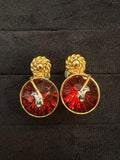 Red Stone Stud Tops