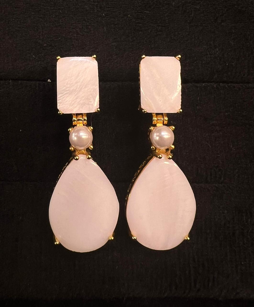 Green Stone Earrings
