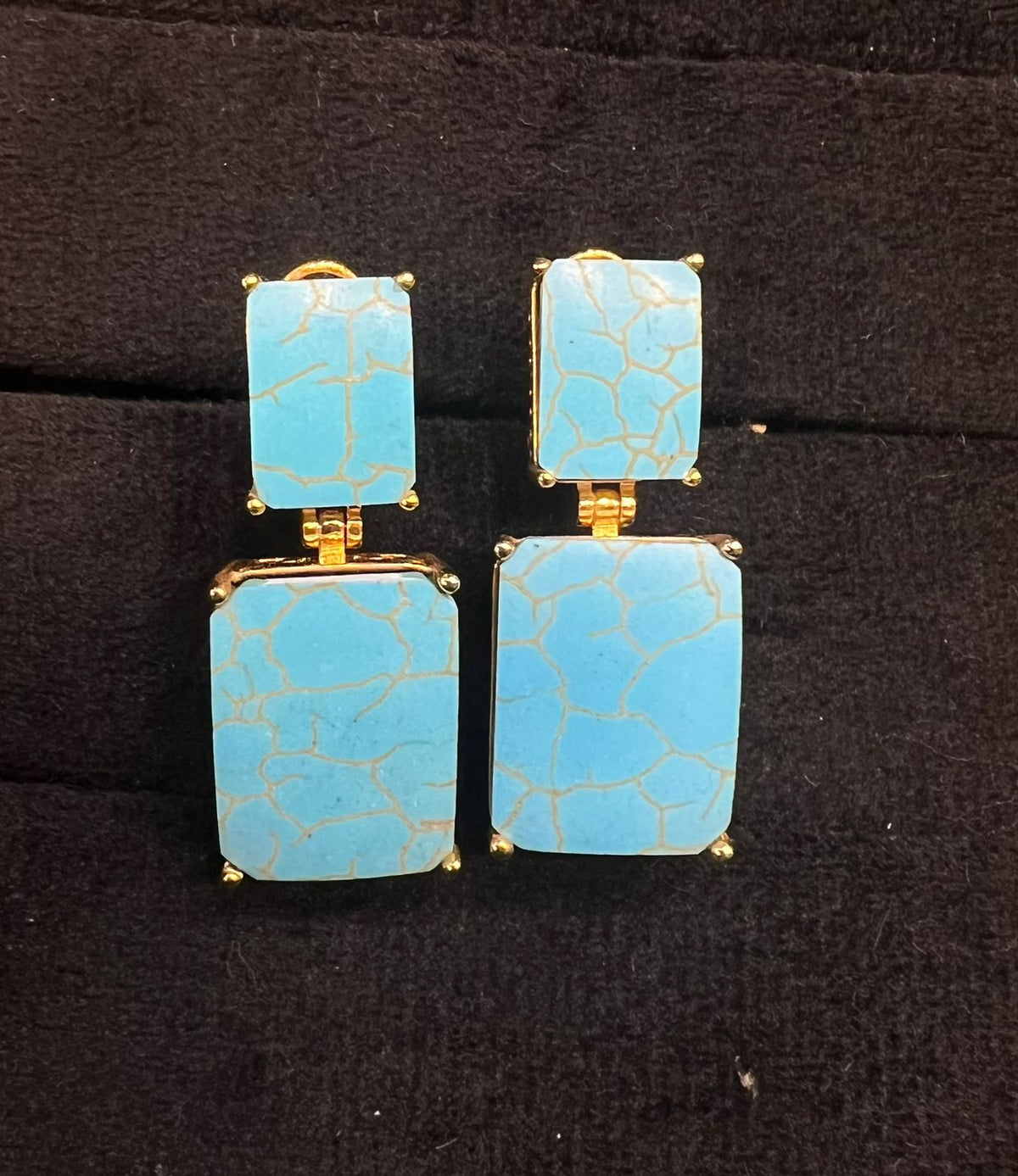 Green Stone Earrings